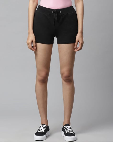 Buy Black Shorts for Women by VividArtsy Online