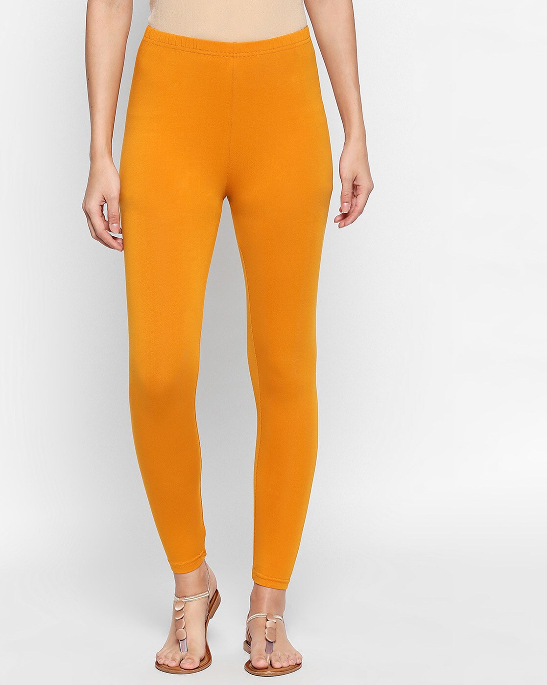 Buy Yellow Leggings for Women by Rangmanch by Pantaloons Online