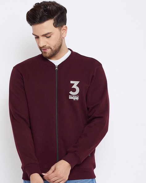 Maroon on sale cotton sweatshirt