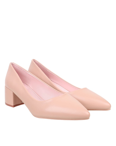 Pink pumps 2025 block heel