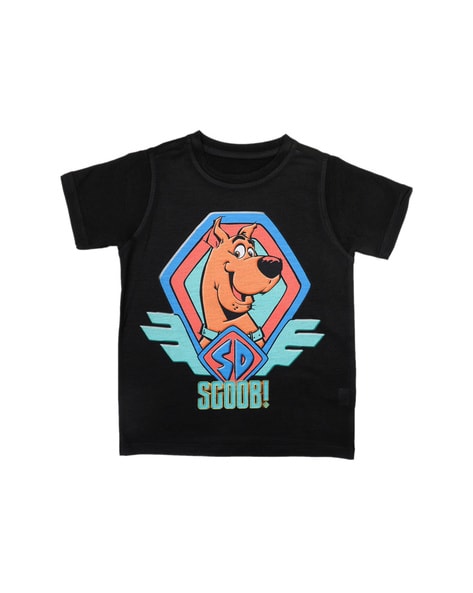 Scooby Doo Scoob Print Crew-Neck T-shirt