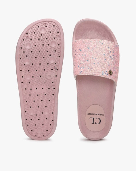 Pink sparkly 2024 slides