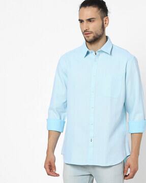Blue Shirts for Men by INDIAN TERRAIN 