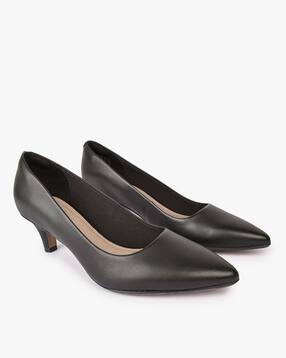 clarks Cone-Heeled Pointed-Toe Pumps-picture-7