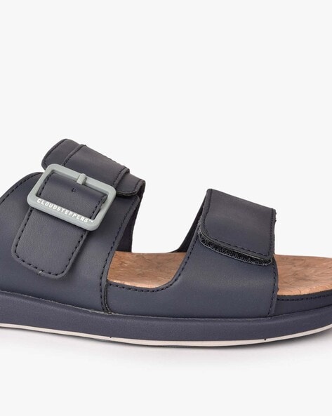 Clarks navy blue discount sandals