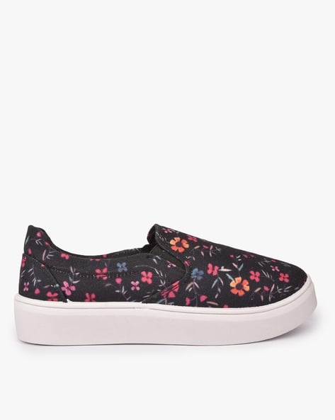 floral slip on shoes