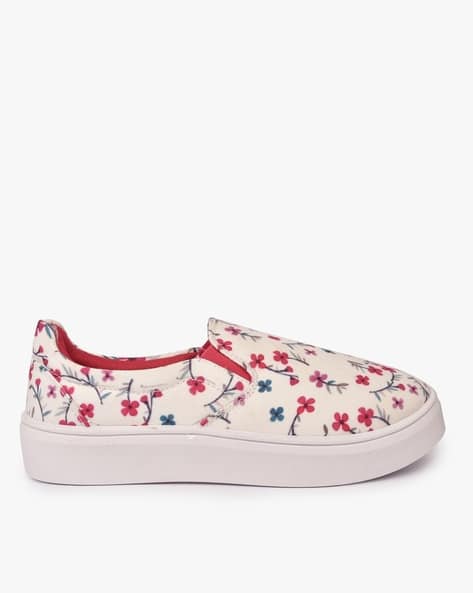 floral slip on shoes