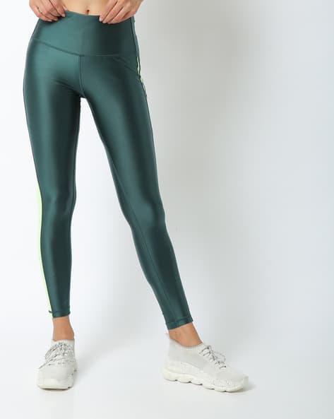 Buy Green Leggings for Women by Reebok 