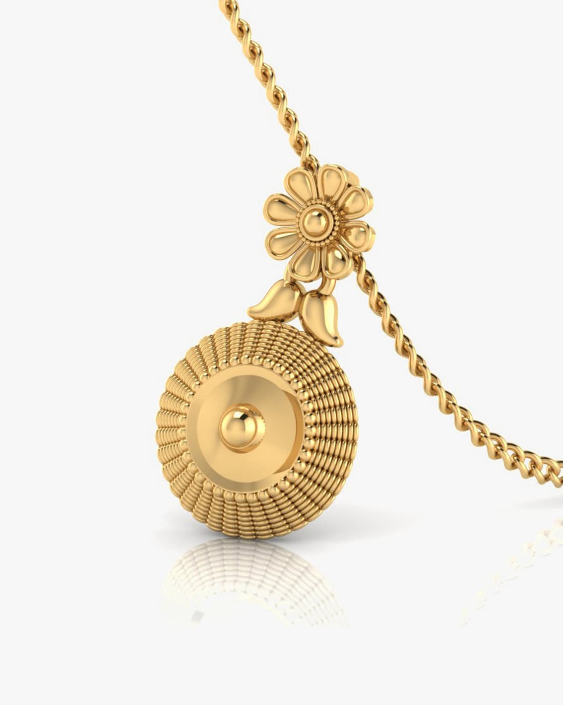Buy Yellow Gold Necklaces & Pendants for Women by Iski Uski Online ...