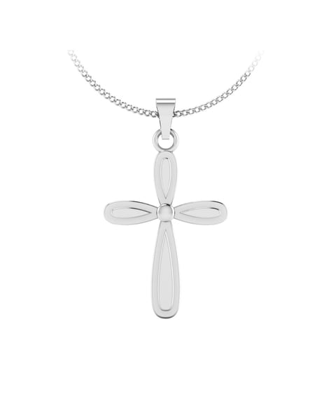 Chopard White Gold and Diamond Happy Diamonds Cross Necklace | Harrods UK