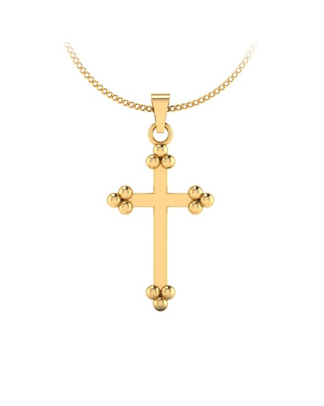 14K White Gold 1/6Ctw Diamond Cross Necklace | Don Roberto Jewelers
