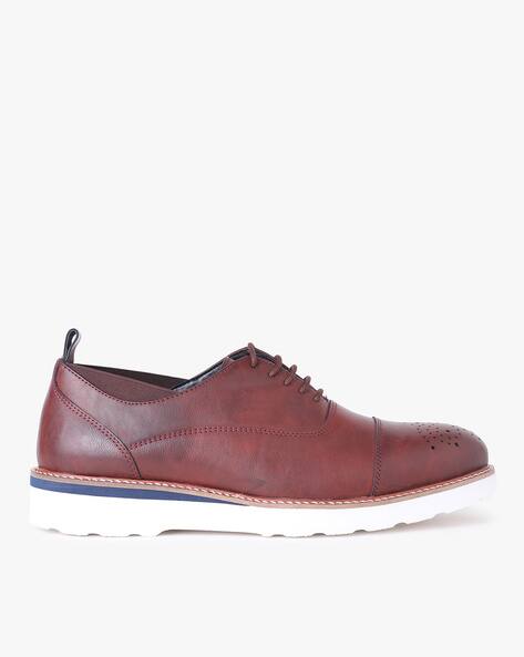 Brown casual shoes without laces Clearance