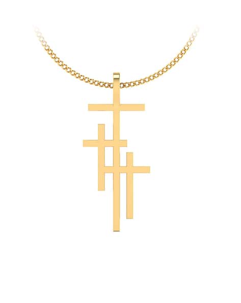 Buy Gold Necklaces Pendants for Women by Iski Uski Online