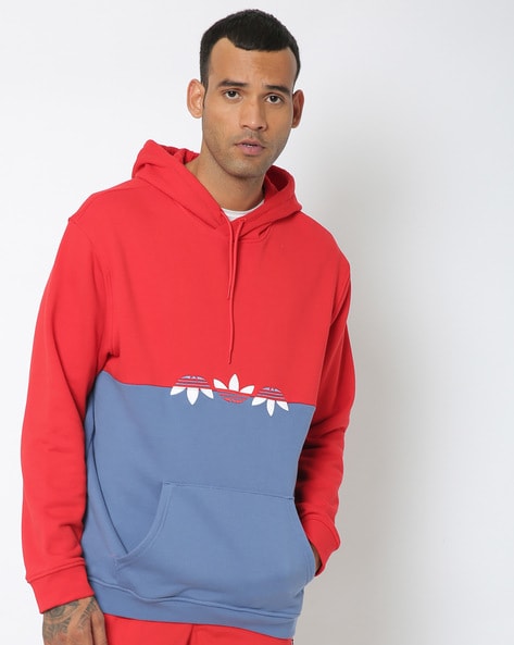 Buy Blue Red Sweatshirt & Hoodies for Men Originals Online | Ajio.com