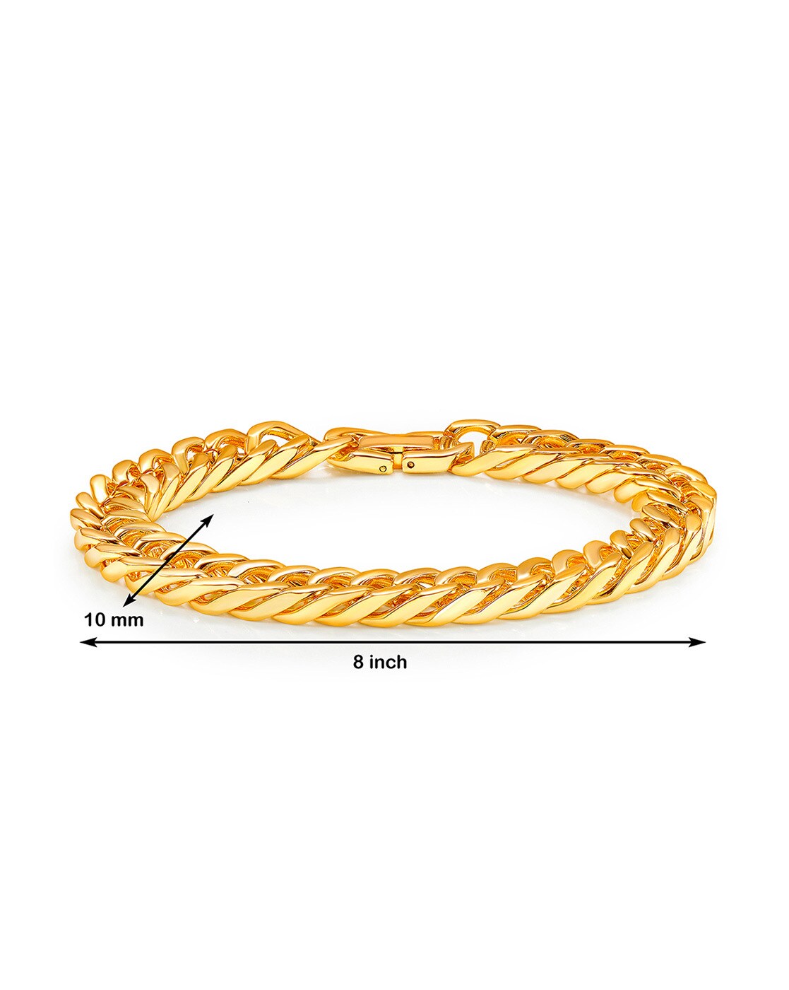 14K Yellow Gold Cuban Bracelet 8 inch Link 9 MM BOX Lock – Globalwatches10