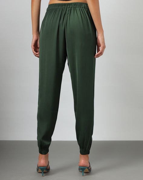 Buy Green Trousers & Pants for Women by Outryt Online