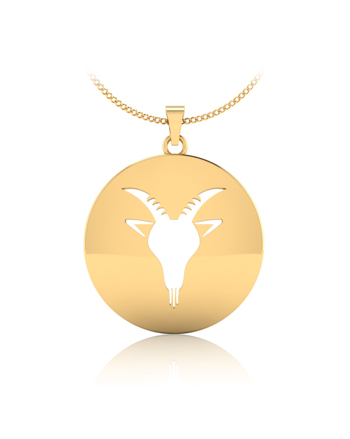 Zodiac Necklace • Gold Capricorn – Honey Girl Collection