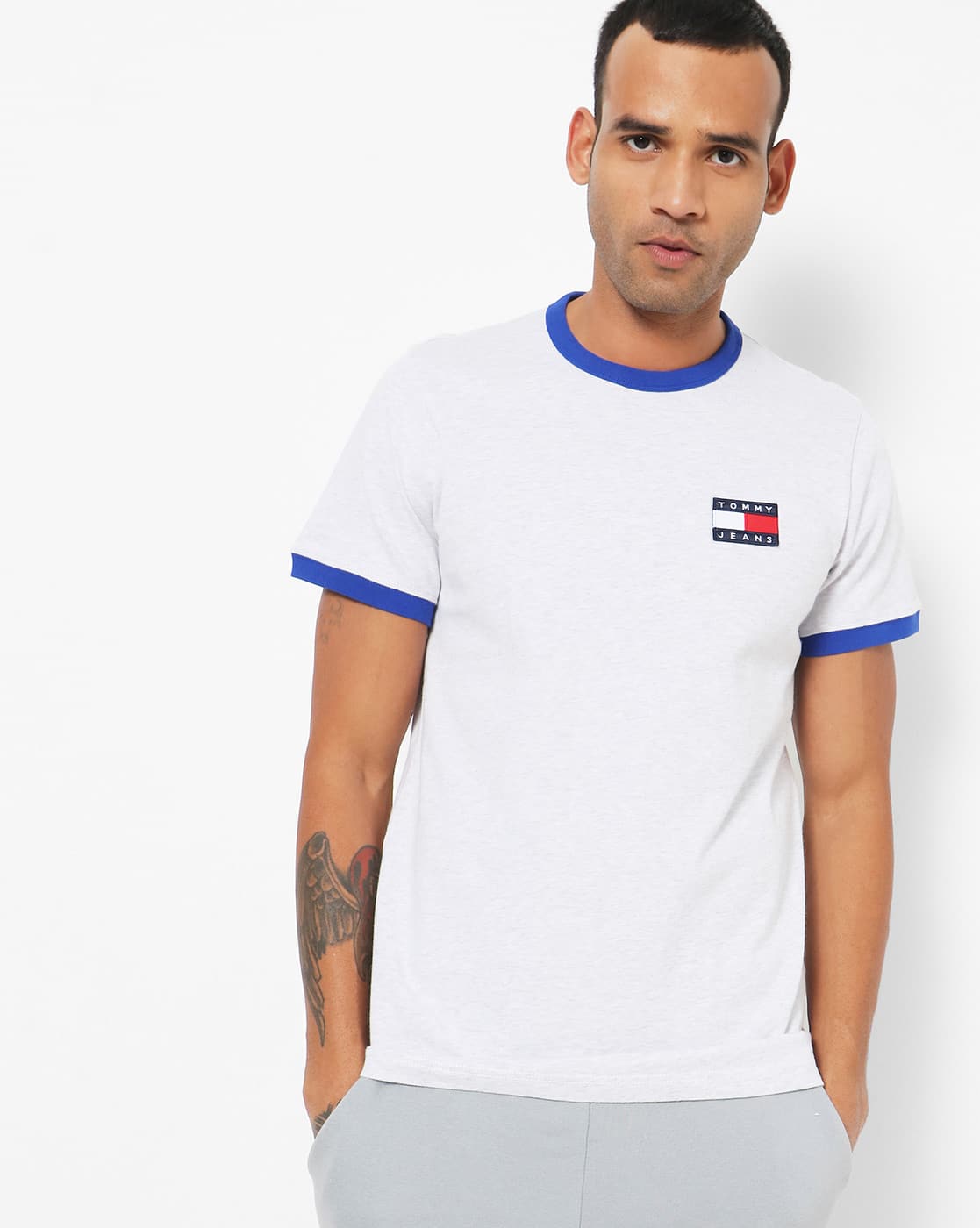 Grey Tshirts for Men by TOMMY HILFIGER 