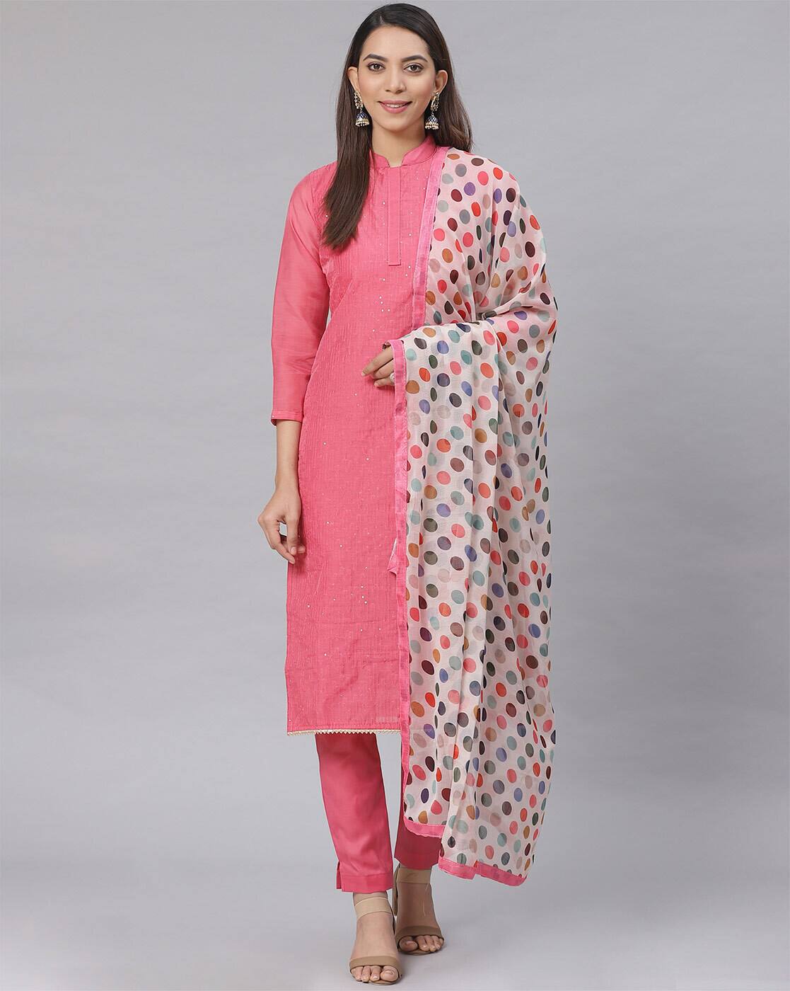 saree model churidar