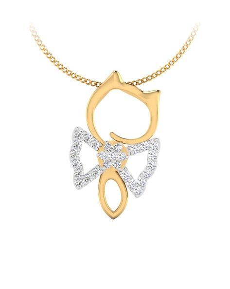 Ross-Simons 0.25 ct. t.w. Diamond Cat Necklace in India | Ubuy
