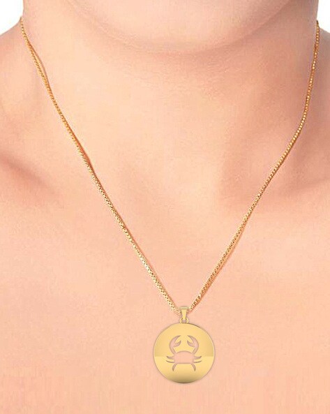 Personalised Cancer Zodiac Charm Necklace | Posh Totty Designs