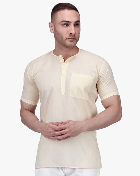 short sleeve kurta mens