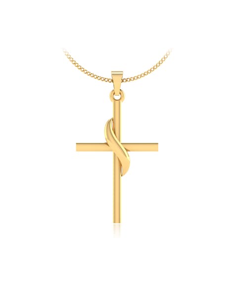 14K Yellow Gold Jesus Christ Necklace
