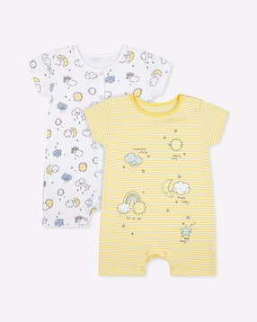 mothercare Pack of 2 Printed Rompers-picture-38