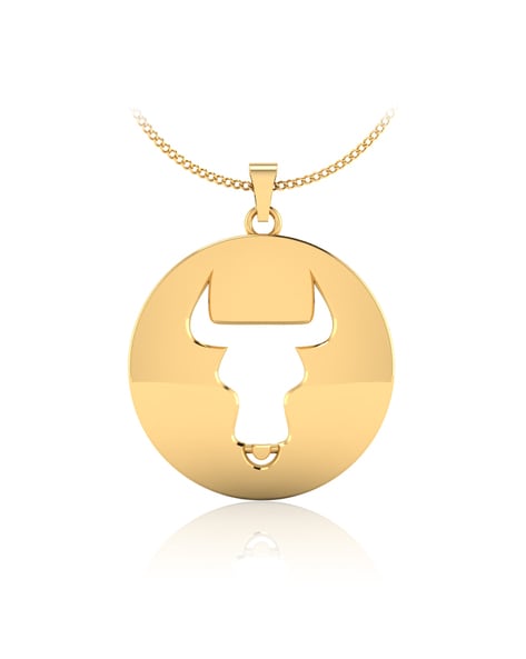 Necklace with Taurus symbol in Gold | Nomination