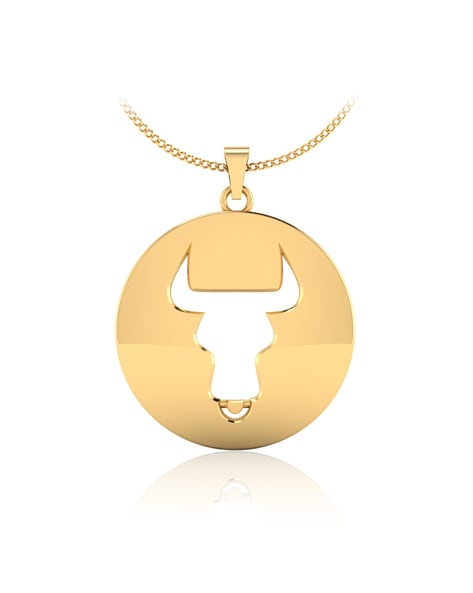 Taurus Medallion - Gold Vermeil