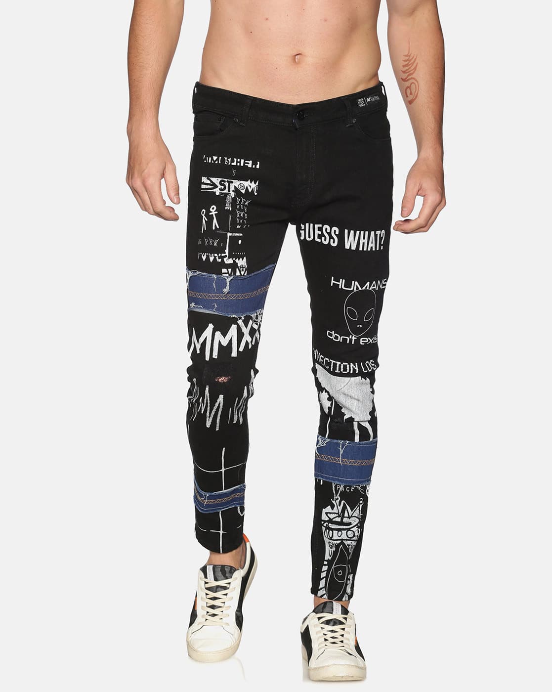 Buy Black Jeans for Men by Kultprit Online | Ajio.com