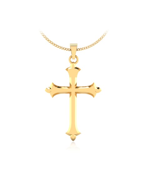 gold cross pendant womens