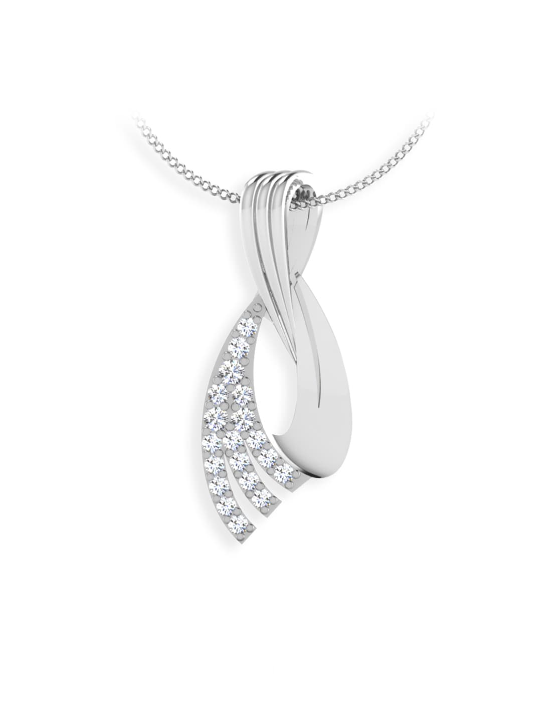 Buy White Gold Necklace Designs Online in India | Candere by Kalyan  Jewellers