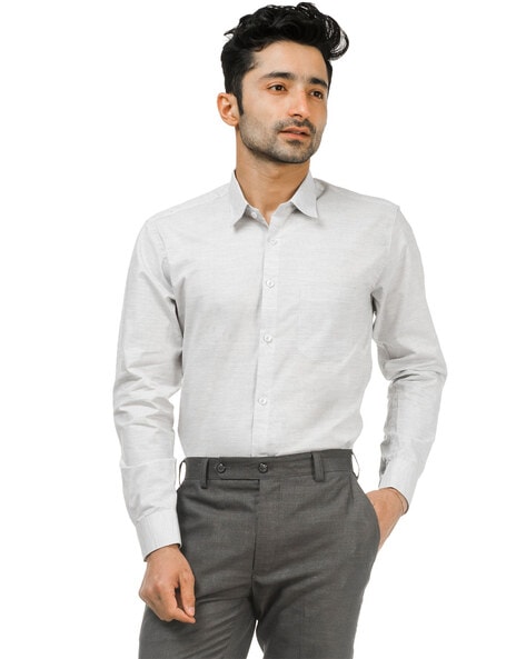 Buy Grey Shirts for Men by ROCK-ROMANO Online