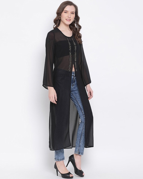 Stylish front slit kurti designs with jeans, Palazzo and skirts - YouTube-kimdongho.edu.vn
