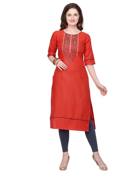 Ajio party 2024 wear kurtis