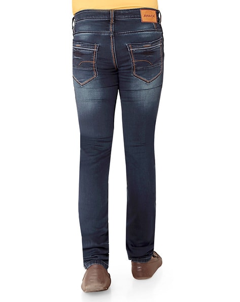 Buy Navy Jeans for Men by awack Online