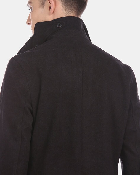 cheap black peacoat