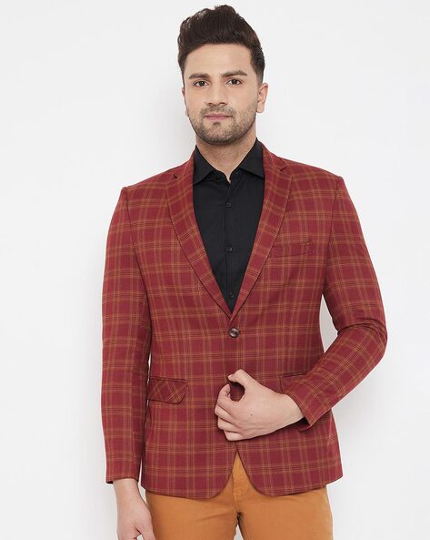 light red blazer