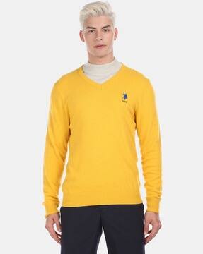yellow colour sweater