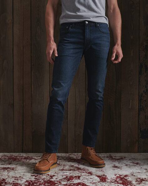 Buy Dark Blue Jeans for Men by SUPERDRY 