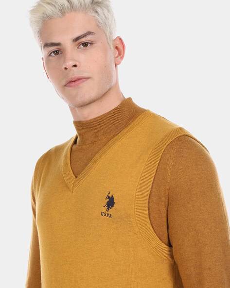 us polo sleeveless sweater