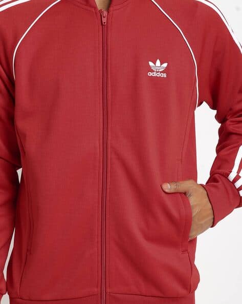 adidas sst jacket red