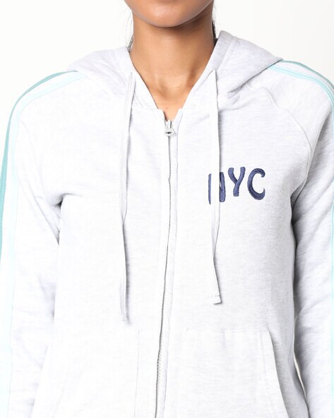 Women Hoodie with Half-Zip Closure