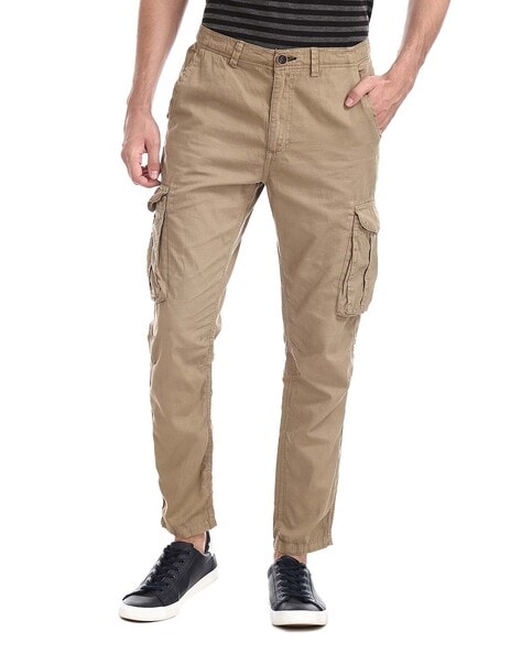 Buy Cherokee Men's Straight Fit Casual Trousers  (279924701_Trousers_AIRFR-Blue_30) at Amazon.in