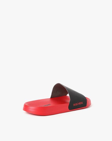 Buy Red Flip Flop u0026 Slippers for Men by Skechers Online | Ajio.com