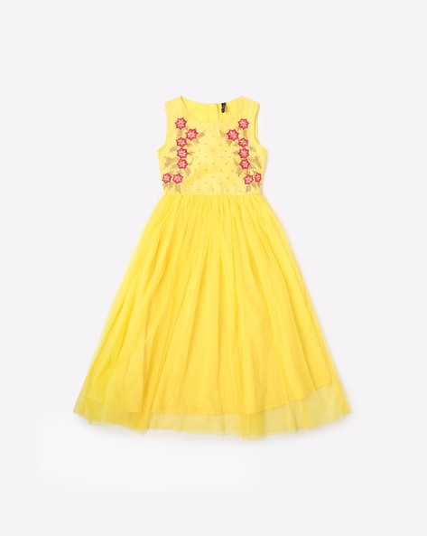 yellow frocks for girls