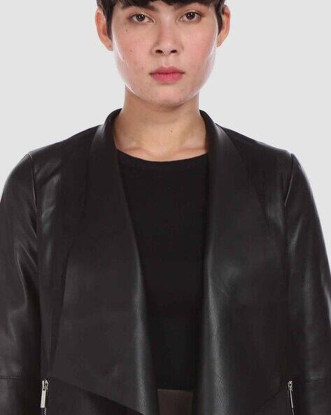 black waterfall jacket womens