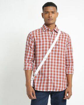 Buy Orange Shirts for Men by BASICS 