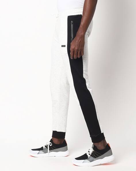 Buy Ecru Melange Track Pants for Men by 